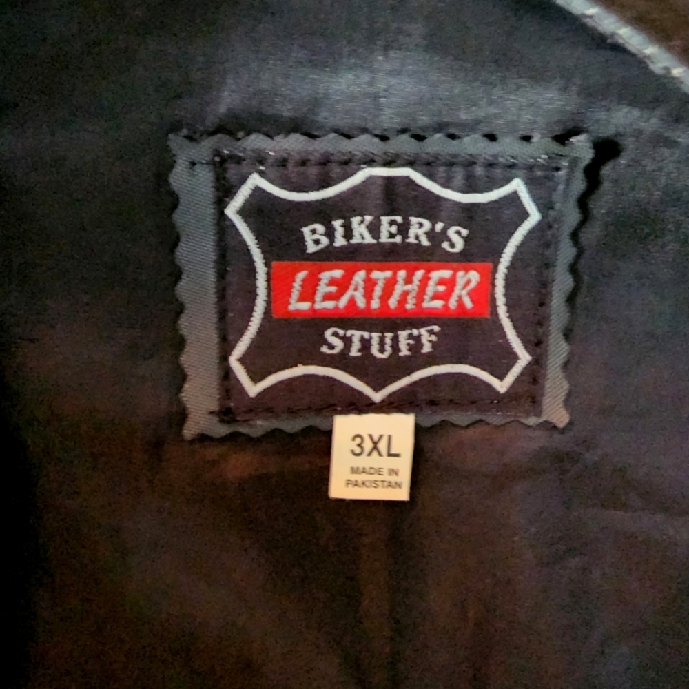 BIKER'S LEATHER STUFF Lady Rider Black Vest Plus Size 3XL - Picture 13 of 16